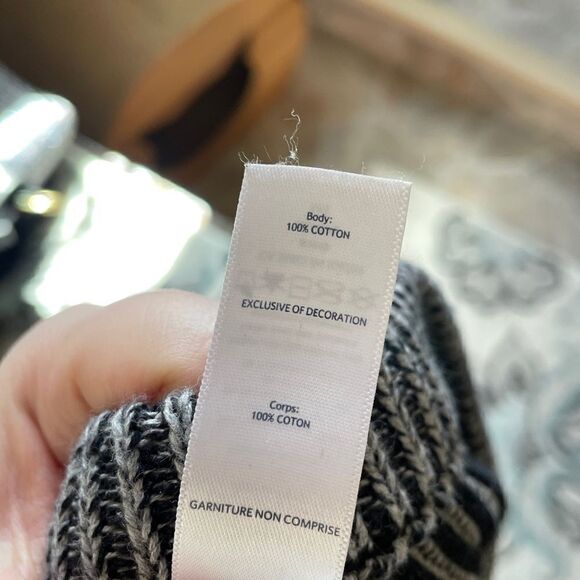 Lululemon Ivivaa Black & White Ribbed Long Sleeve Pullover Youth SZ 14 - Picture 8 of 11